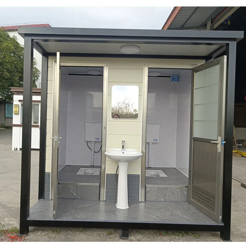 2026 High Quality Steel Portable Prefab Toilet with Shower Eco-Friendly Durable Design for Scenic Areas & Outdoor Use