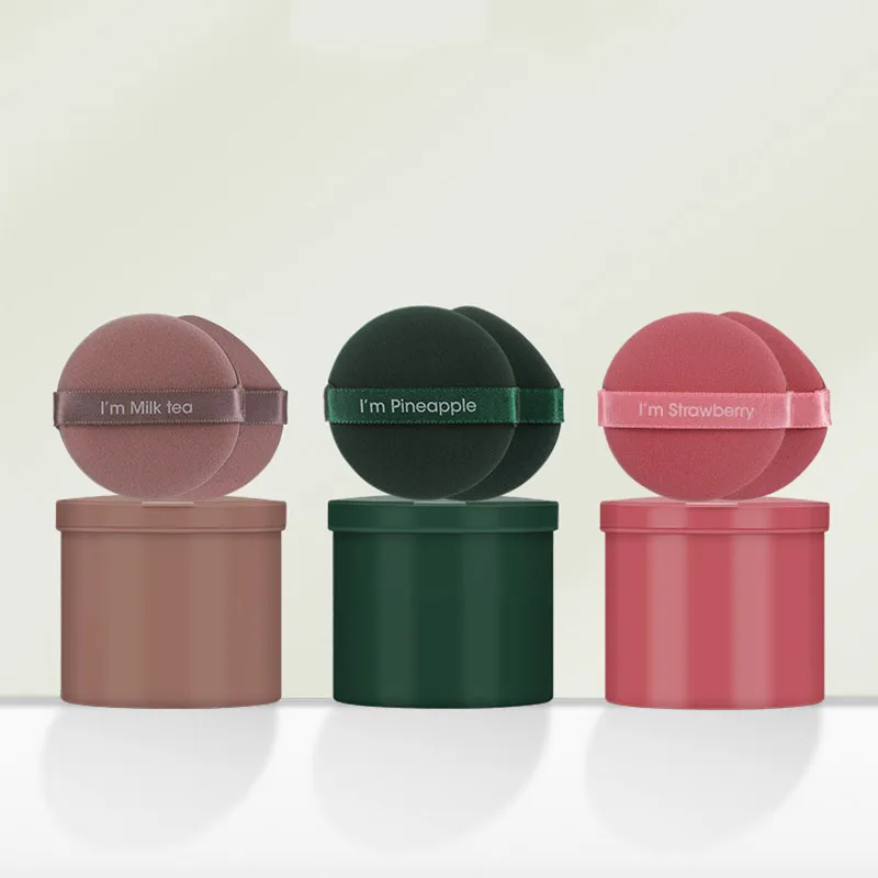 7개 에어 쿠션 퍼프 습식 및 건식 재사용 가능한 스펀지 메이크업 도구 액체 크림 파운데이션용 보관 케이스 포함 퍼프 HZFP01