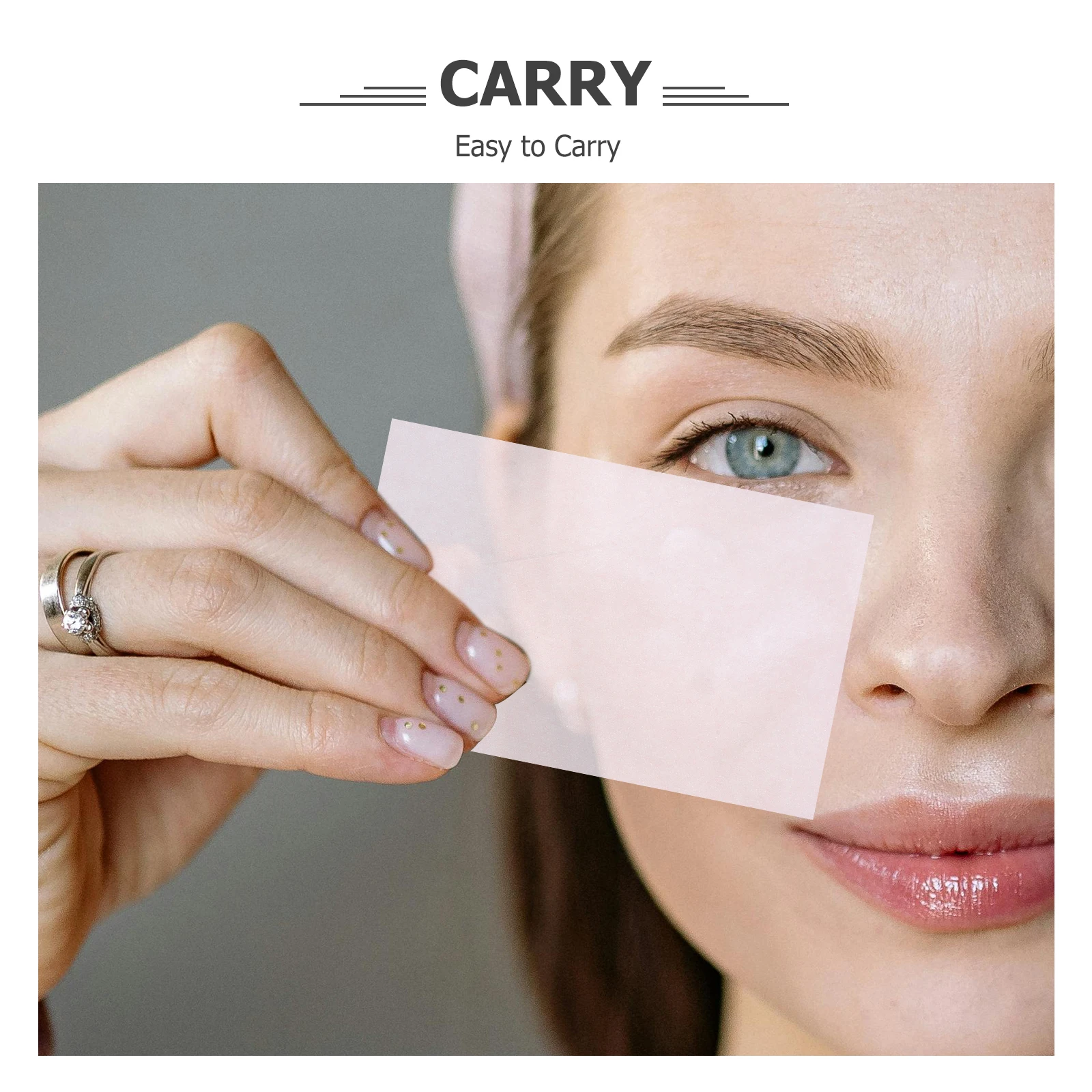 300 قطعة أوراق امتصاص زيت الوجه رقيقة جدا مزدوجة الوجهين ورقة التحكم في الزيت ورقة الألوة العطر صندوق محمول أوراق النشاف