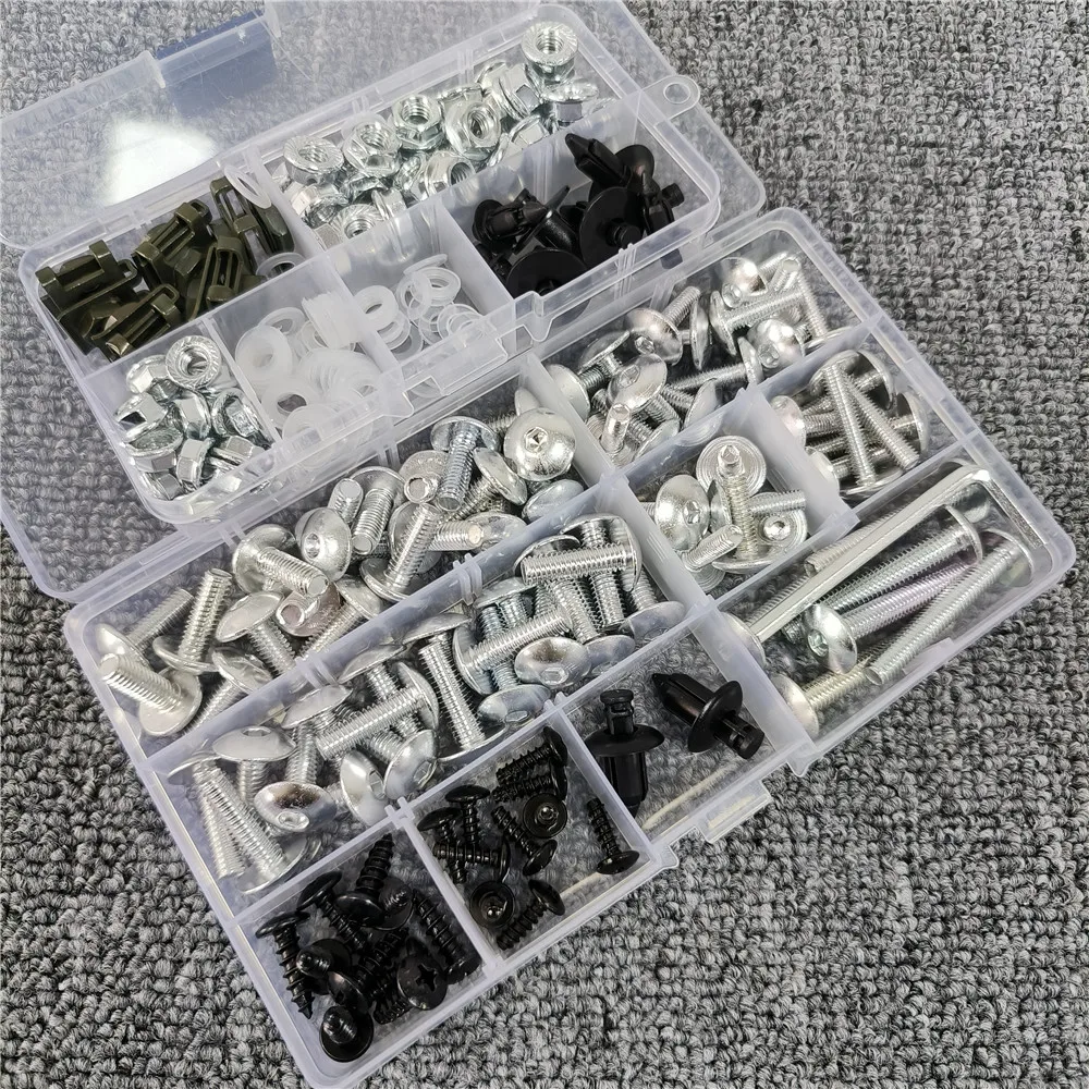 Motorcycle Fairing Bolts Kit For KAWASAKI KX85 KX250F KX100 KSR PRO Bodywork Screw Fit KLX450R KLX250 KLX110 KLR650 S J300