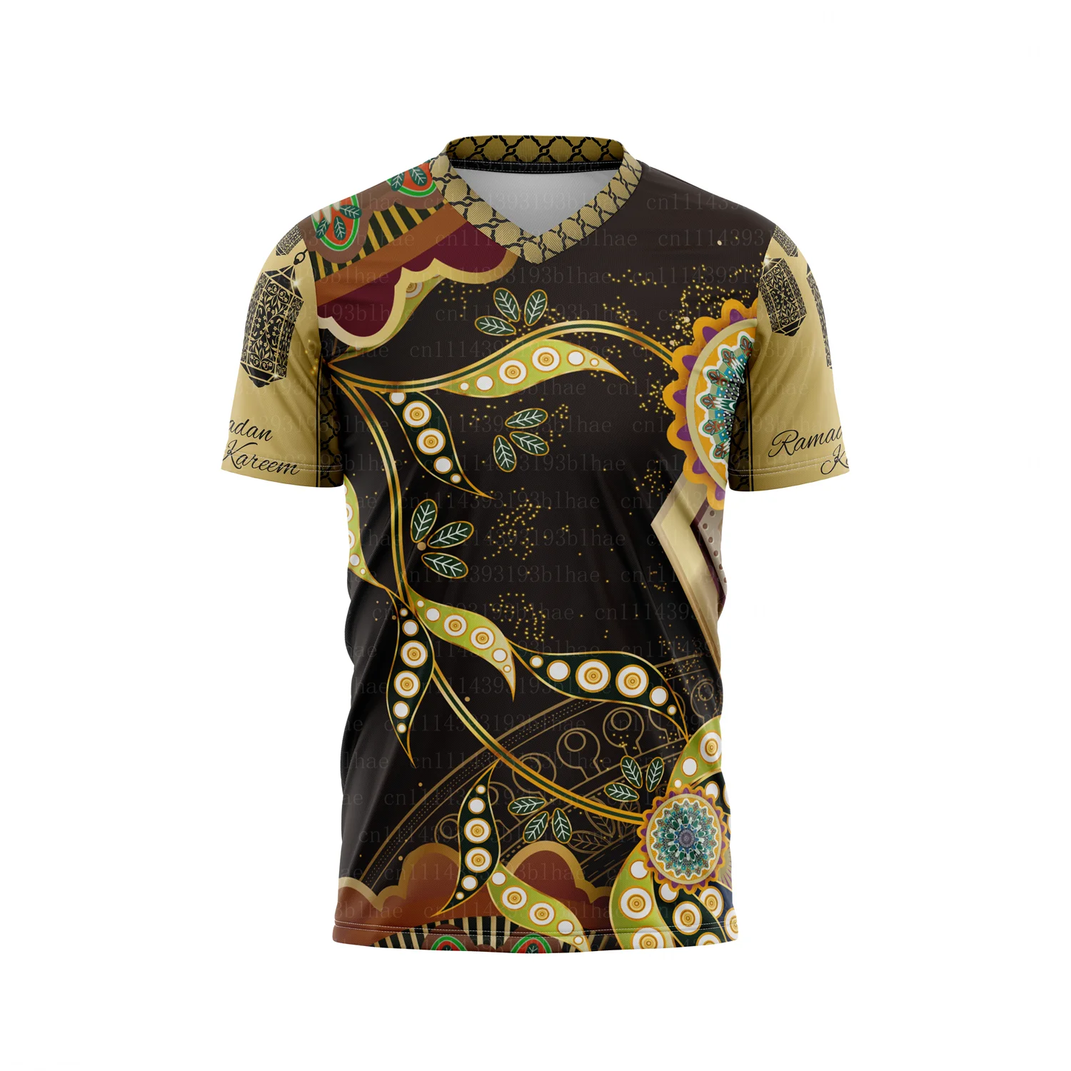New 2026 Ramadan Arabic Moon Muslim 3D Print T Shirts Men's Greeting Eid Islamicart Design Tees Summer Party Short Sleeve Tops