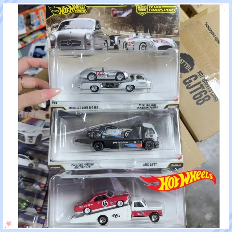

Новая модель Flf56 Hot Wheels 1:64 300 Slr 2024 Ford Mustang Rtr Spec 5-Fd, литая под давлением модель автомобиля из сплава, детские игрушки и подарки
