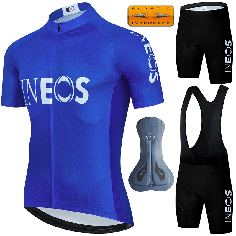 

Cycling Shorts Man Sportswear INEOS Clothes Jersey 2024 Pro Team Men's Blouse Outfit Set Shirt Suit Summer Sports Pants Gel Mtb