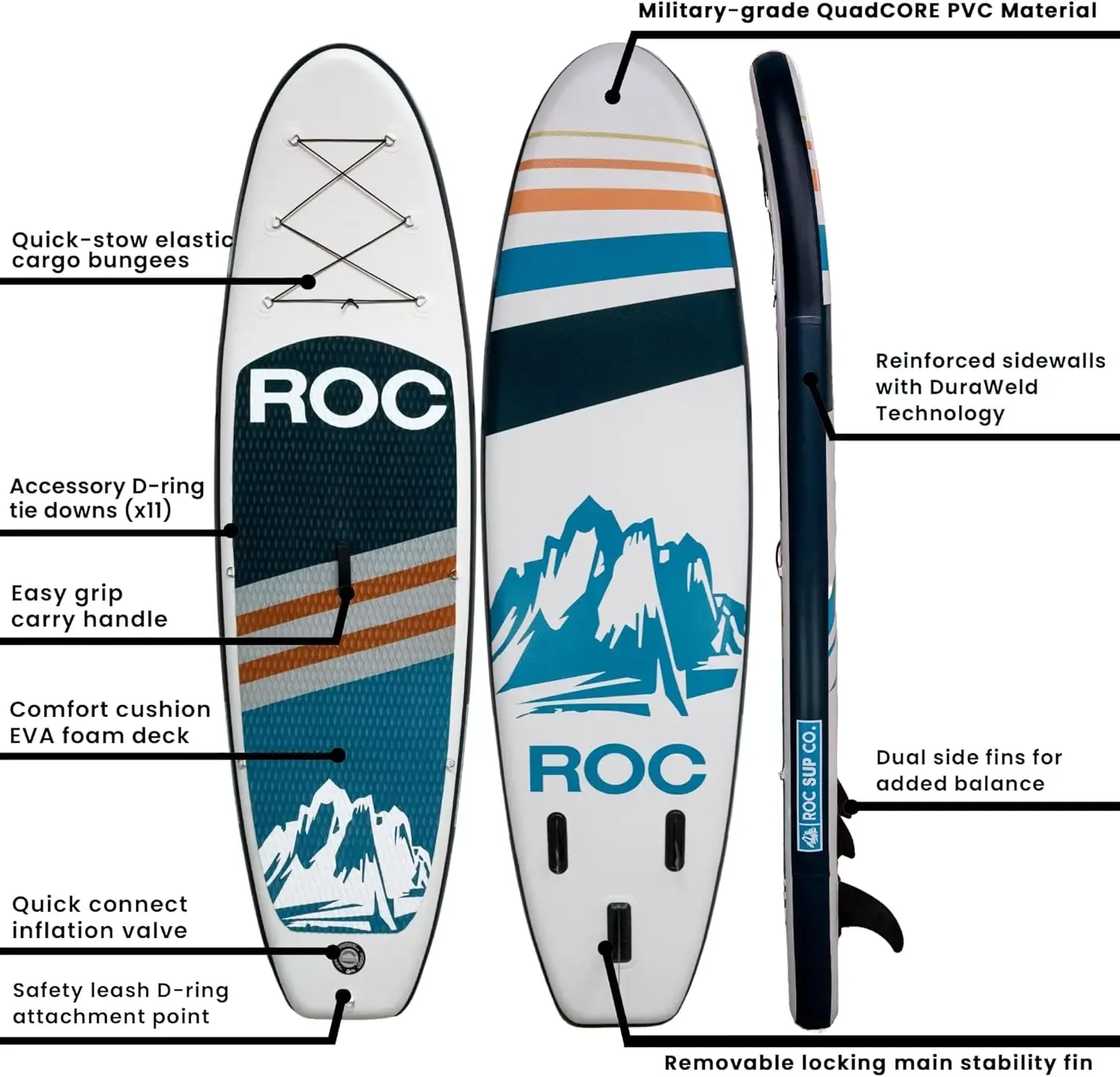 Tavole Stand Up Paddle con accessori Premium SUP Paddle Board, design ampio e stabile, mazzo comfort antiscivolo per giovani e adulti