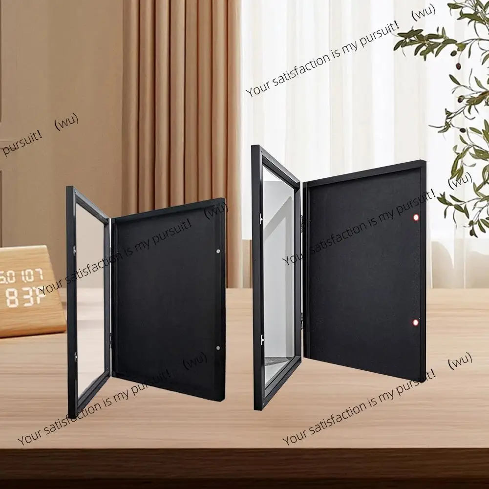 

Рамка для демонстрации, деревянная витрина для футболок, 13x1 3/18x14 дюймов, двухслойная магнитная рамка для сувениров для футболок