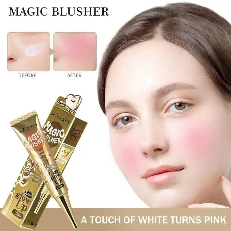 أحمر خدود متغير الألوان، كريم أحمر خدود سائل مقاوم للماء، مكياج ناعم للوجه، مستحضرات تجميل تدوم طويلاً #1