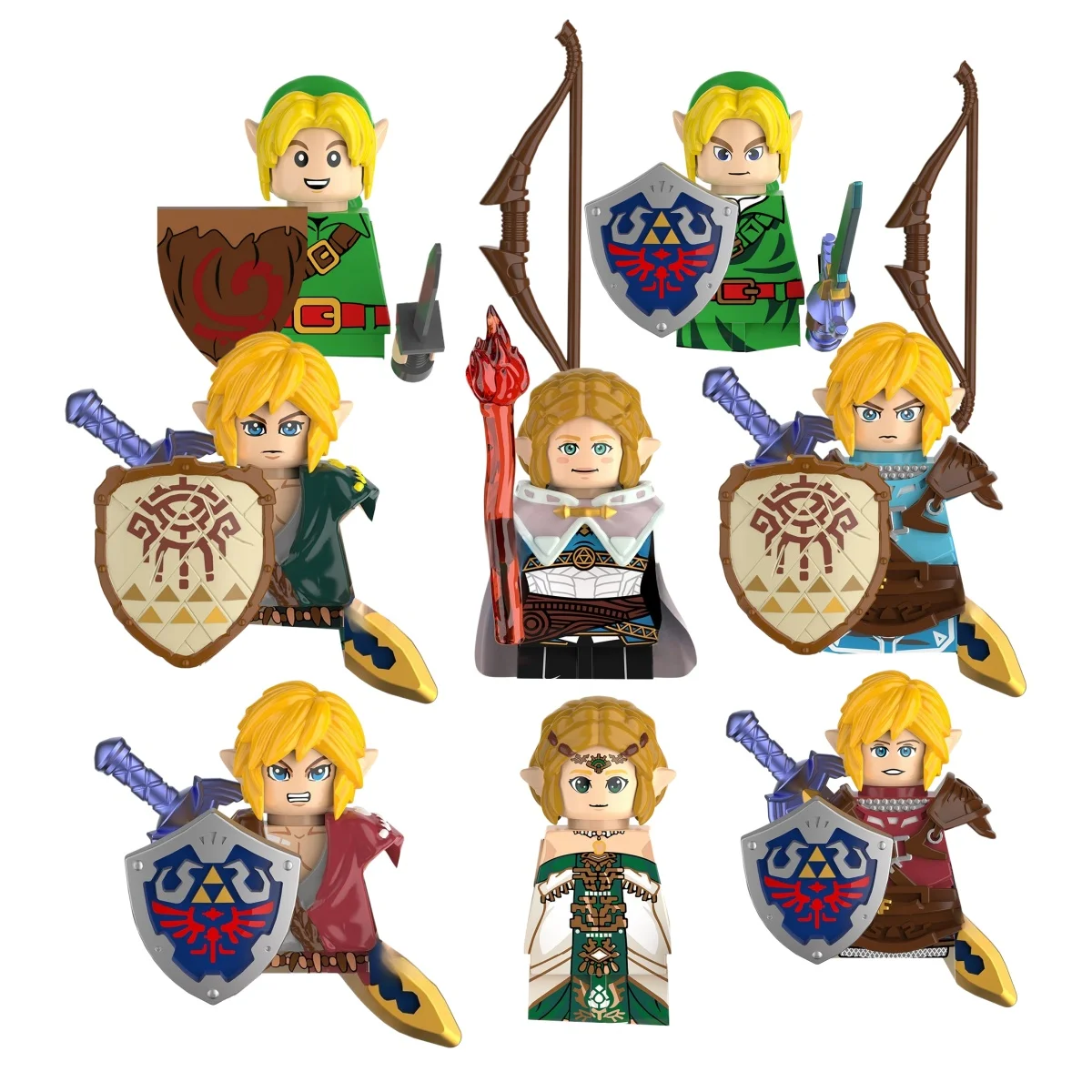 

DT8906 Cartoon Building Blocks Educationa DIY Toy Mini Anime Figures for Gifts