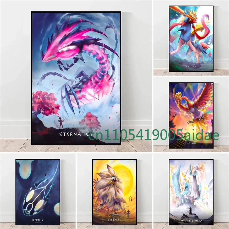 pokemon-anime-arte-lona-pinturas-decorativas-lugia-ho-oh-solgaleo-cores-de-cartaz-de-alta-qualidade-para-presente-exclusivo-de-exposicao-estilo-casa