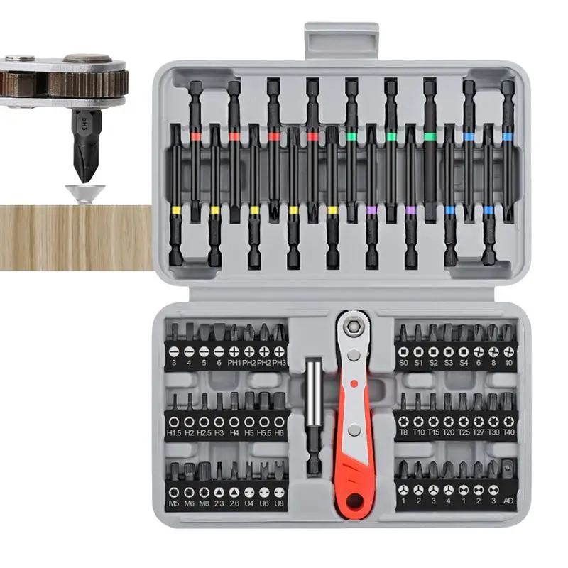 

68 Pieces Ratchet Screwdriver Set High Strength Repair Tool Kits Screwdriver Tool Set With Bits Ratchet Screwdriver Tools