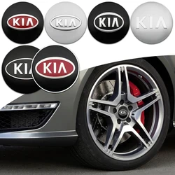 Tapas de cubo de rueda de coche, pegatinas para KIA Rio Sportage Ceed 3 4 K5 Picanto Optima Sorento, accesorios, 4 piezas, 56/65mm