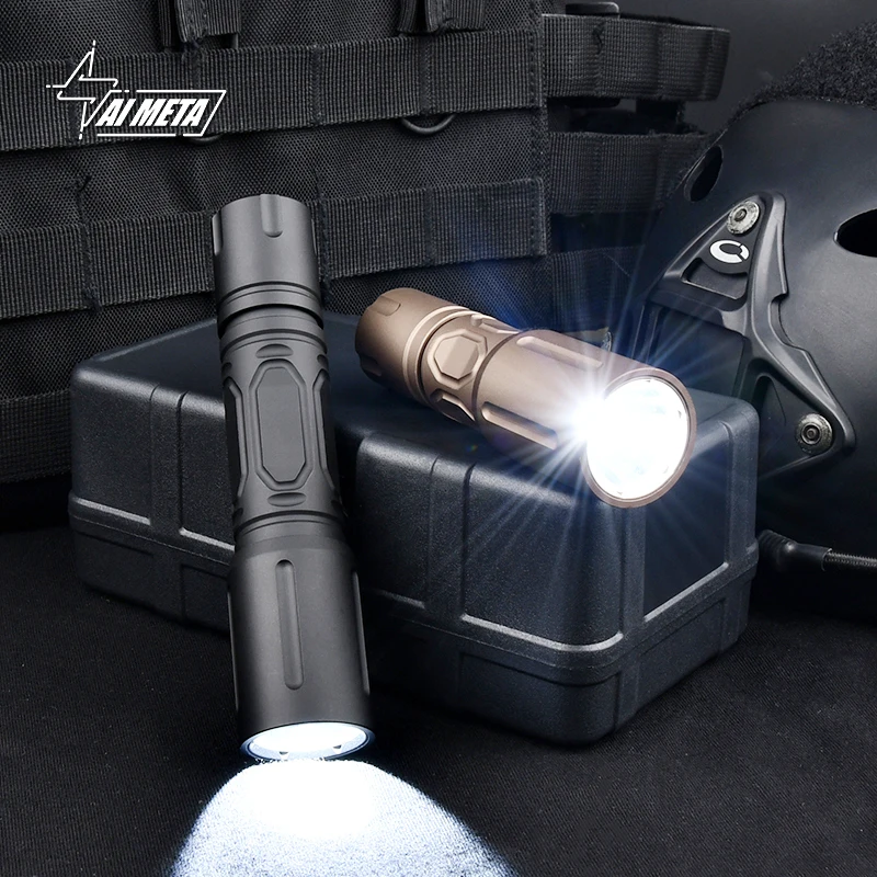 PLHv2 Hand Held Flashlight 1300 Lumens Tactical White LED Metal Portable Night Outdoor Hunting Hiking Camping Fishing Lights