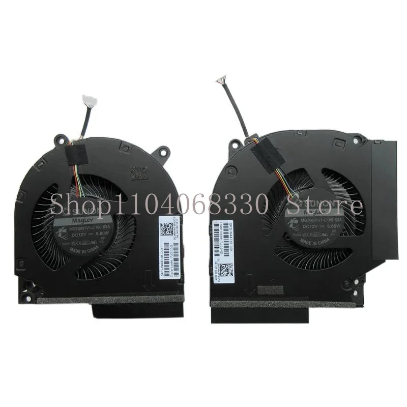 New Original Laptop CPU Cooling Fan For HP By Gaming VICTUS 16-R TPN-C169 RTX40 GPU MG75091V1-C180/C190-S9A 12V 9.60W N44738-001