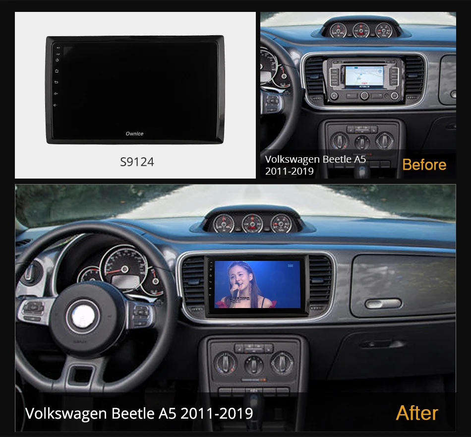 Ownice K6+ 2K for Volkswagen Beetle A5 2011 - 2019 Car Radio Multimedia Video Player Navigation Stereo GPS Android12 No 2din DVD