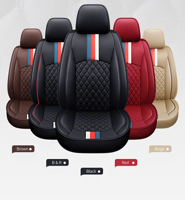 

The New All Inclusive All Leather British Style All-Season Universal Car Seat Cushion Is Suitable For 5-Seater Sedans