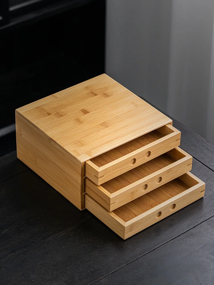 Multi Tool Plier - Multi-Layered Bamboo Storage Box Pu'er Tea