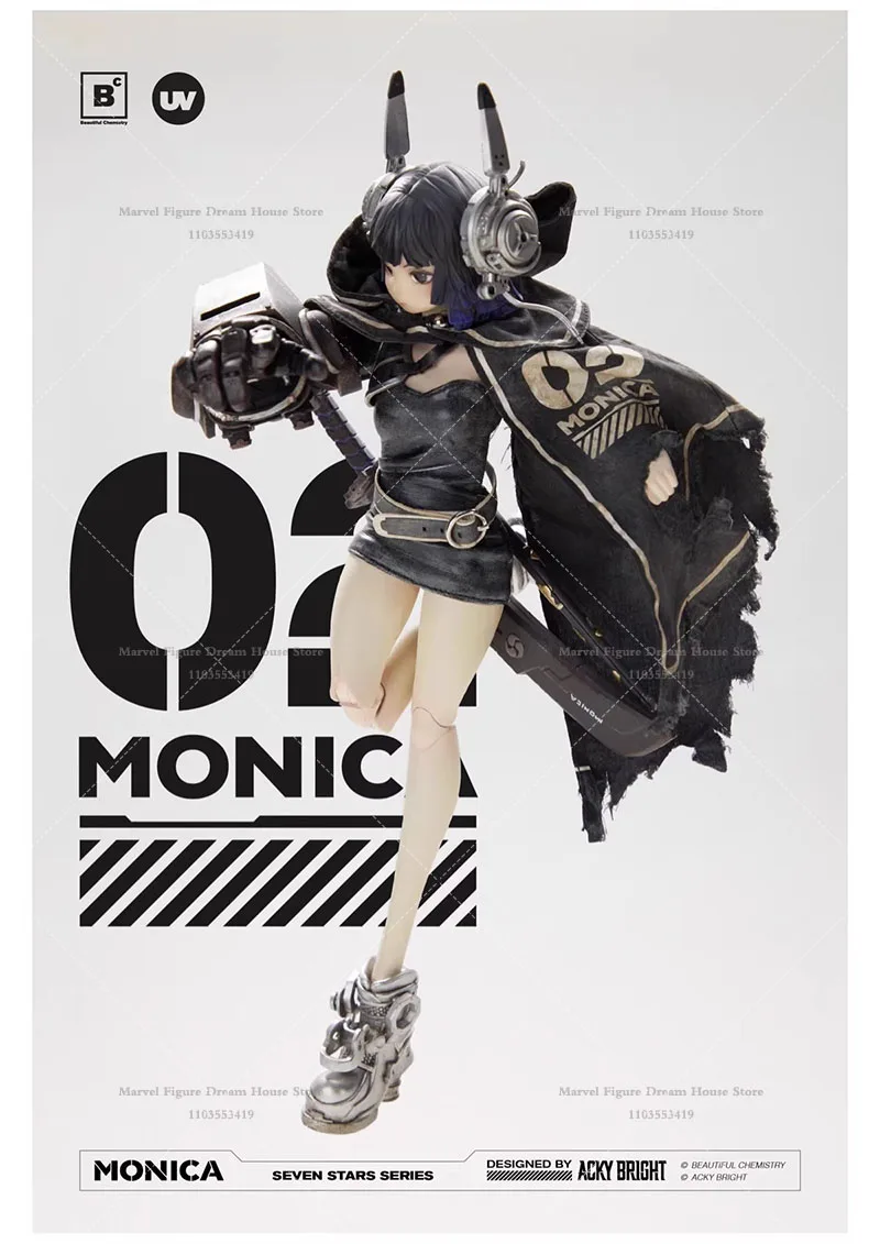 Inteligencia artificial escala 1/6 No. 02 Monica Conjunto completo de figuras de acción de soldado de 12 pulgadas en stock Hermosa química UV202415