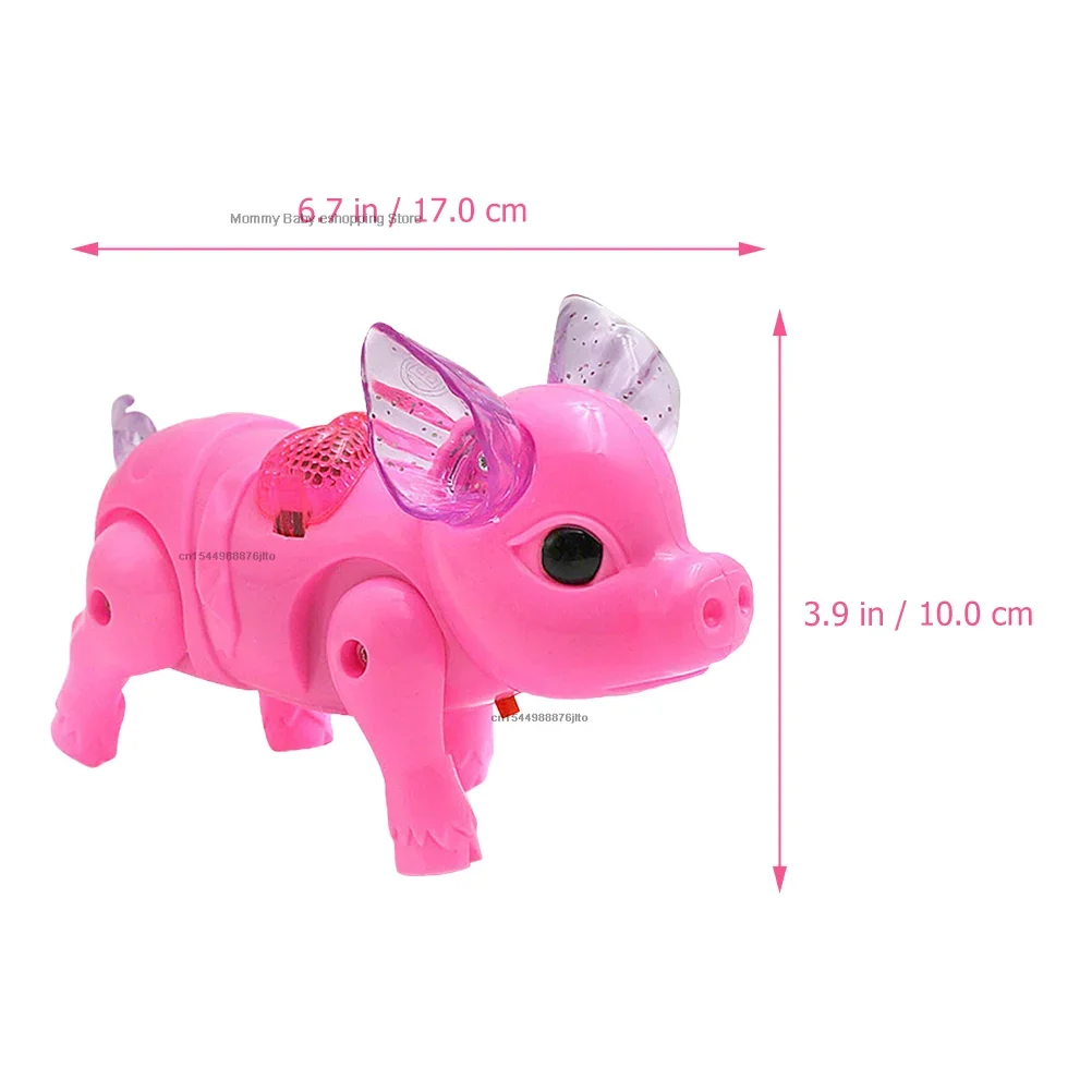 New Pink Color Electric Walking Pig Toy with Light Musical Kids Funny Electronics Toy Children Birthday Gift Toys