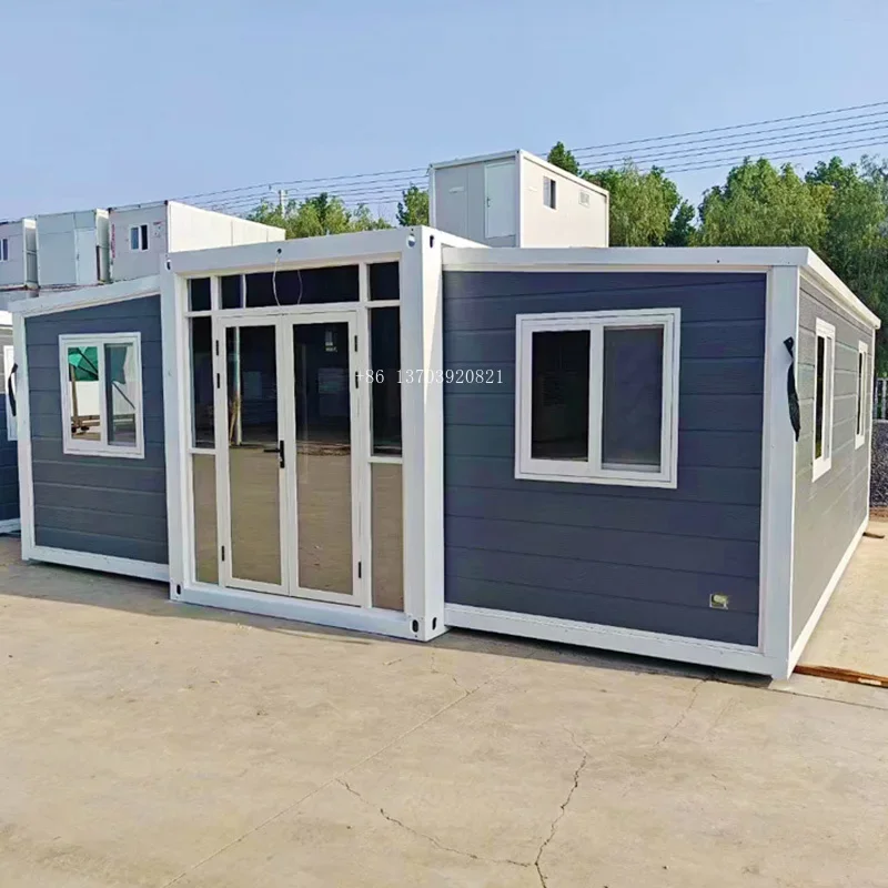 20ft Folding Expandable  Container House 3 Bedroom Prefabrication Folding Tiny House Modular Home Expandable Container House