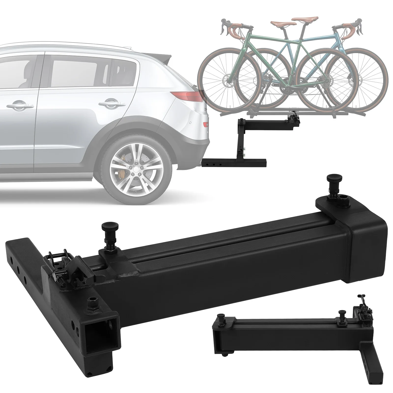 

Складной удлинитель для фаркопа, адаптер для 2-дюймового приемника, грузоподъемность 320 фунтов, для автомобилей и грузовых багажников