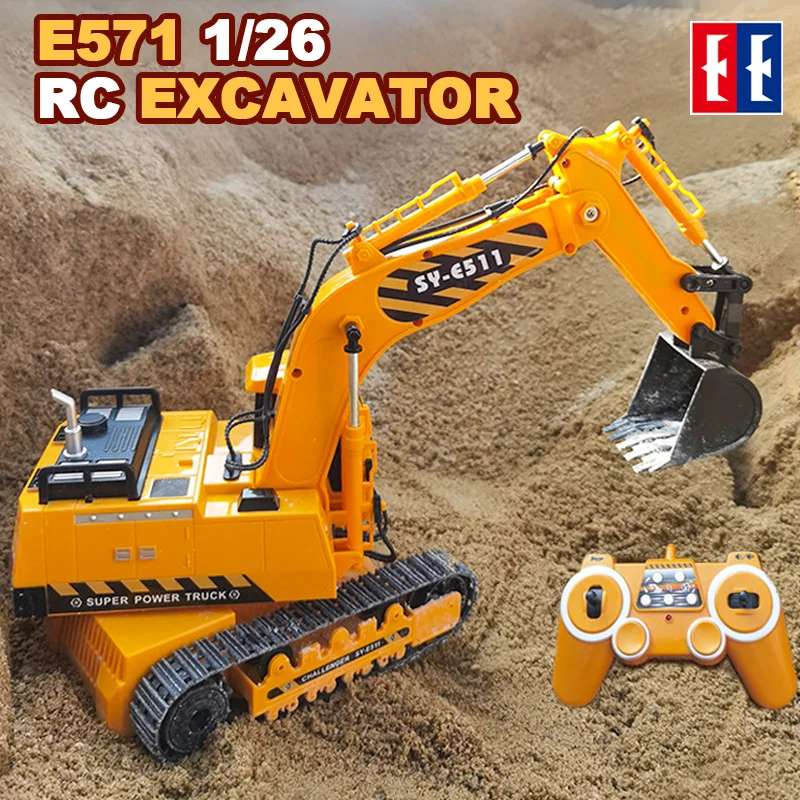 Simulation Engineering car RC excavator toys Children Boys Birthday Xmas gifts RC Engineering vehicle series truck brinquedos