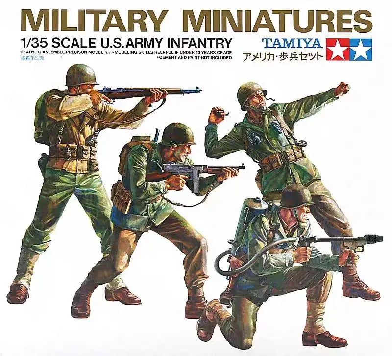 Tamiya 35013 1/35 Scale U.S. Army Infantry Set (Plastic model)