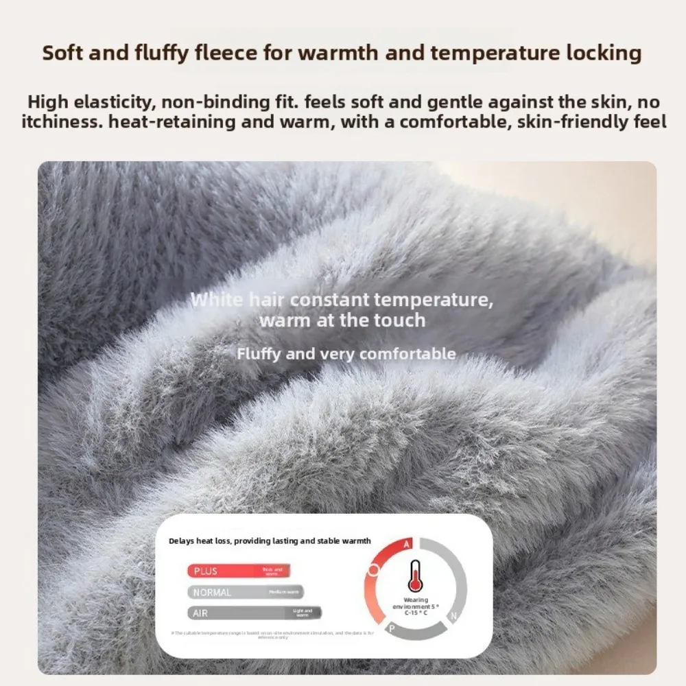 Zimowa Jesienna Damska Pluszowa Bielizna Termiczna Koszulka na Ramiączkach Top Biustonosz z Wkładkami Grube Polarowe Ciepłe Podkoszulki Warstwa Bazowa