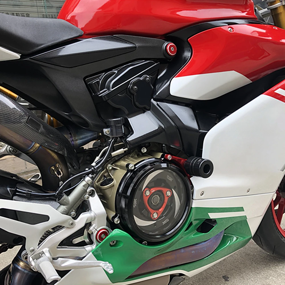 ل DUCATI Panigale V4/S Streetfighter V4 V4S S دراجة نارية الملحقات CNC الإطار ثقب غطاء غطاء الزخرفية التوصيل البراغي مسامير