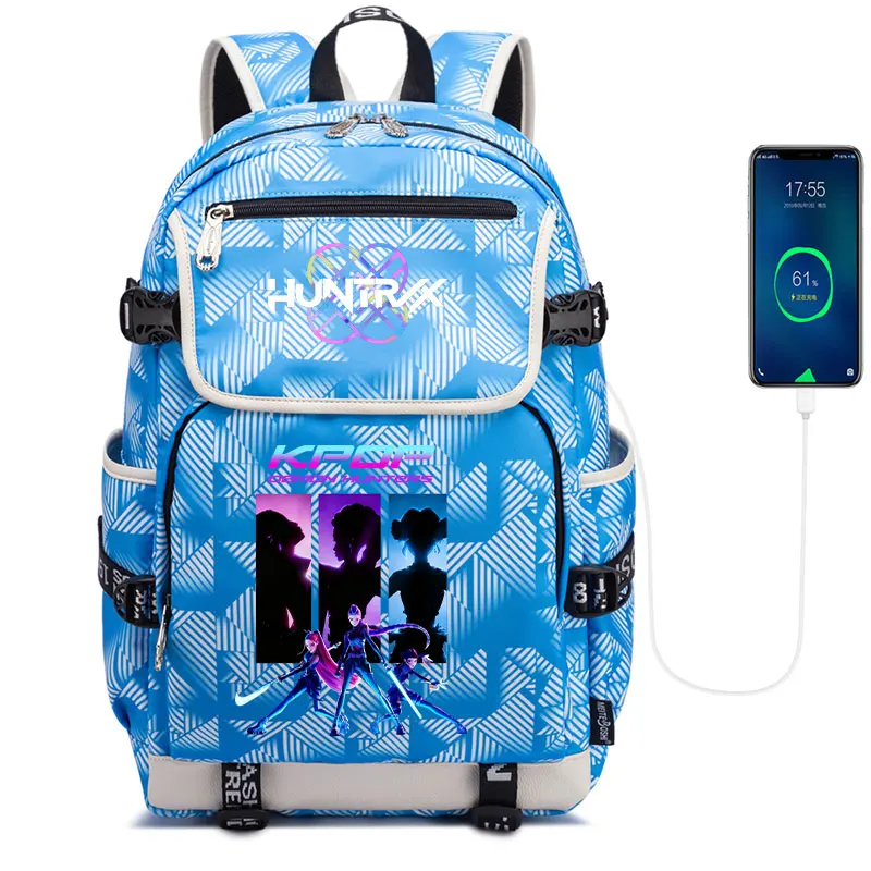Kpop Demon Hunters Backpack for Girl Boy Student Teenager Rucksack Women Casual School Bags Travel Mochila