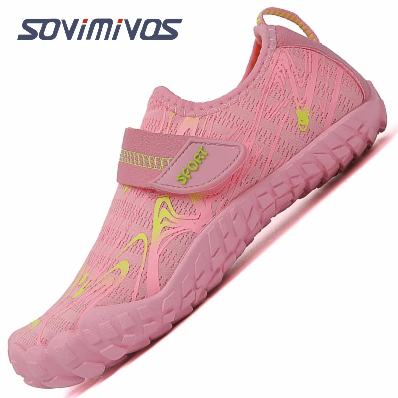 

Босиком для детей, минималистичные кроссовки с нулевым падением для мальчиков и девочек, летние сандалии для маленьких и больших детей, детские тапочки