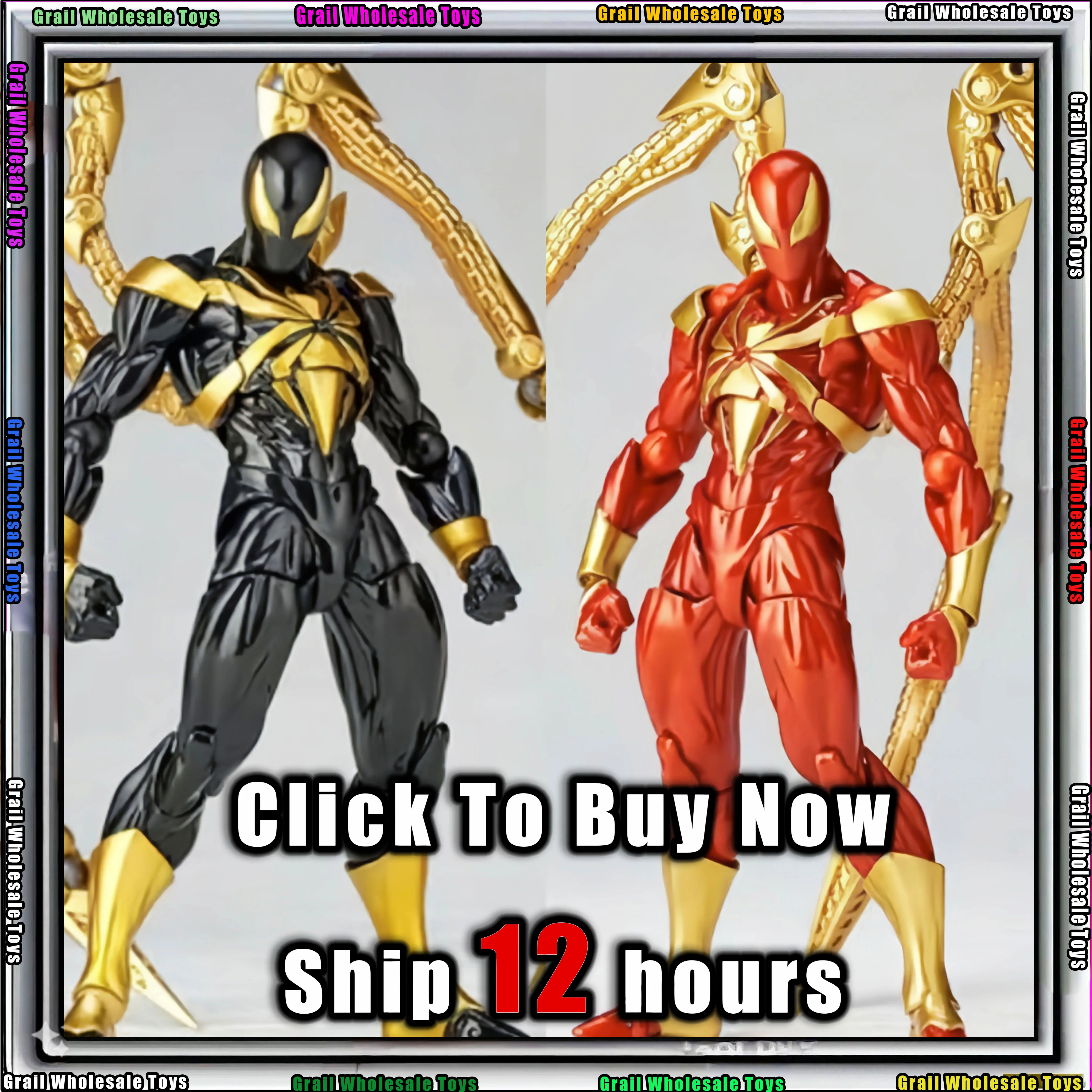 

В НАЛИЧИИ: Фигурка Железного Человека-паука (Питер Паркер) от Kaiyodo Amazing Yamaguchi, модель-статуэтка, игрушка