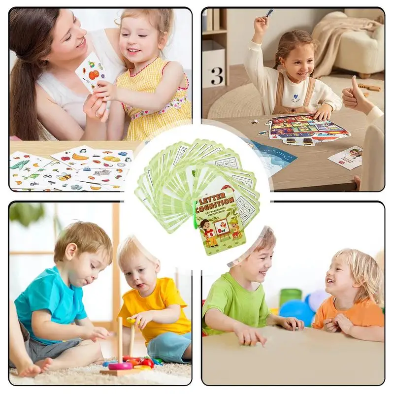 Early Learning Cards 30Pieces Color Alphabet Flash Cards Learning Cards Educational Toy Cognitive Shape Sight Words Sensory Toy