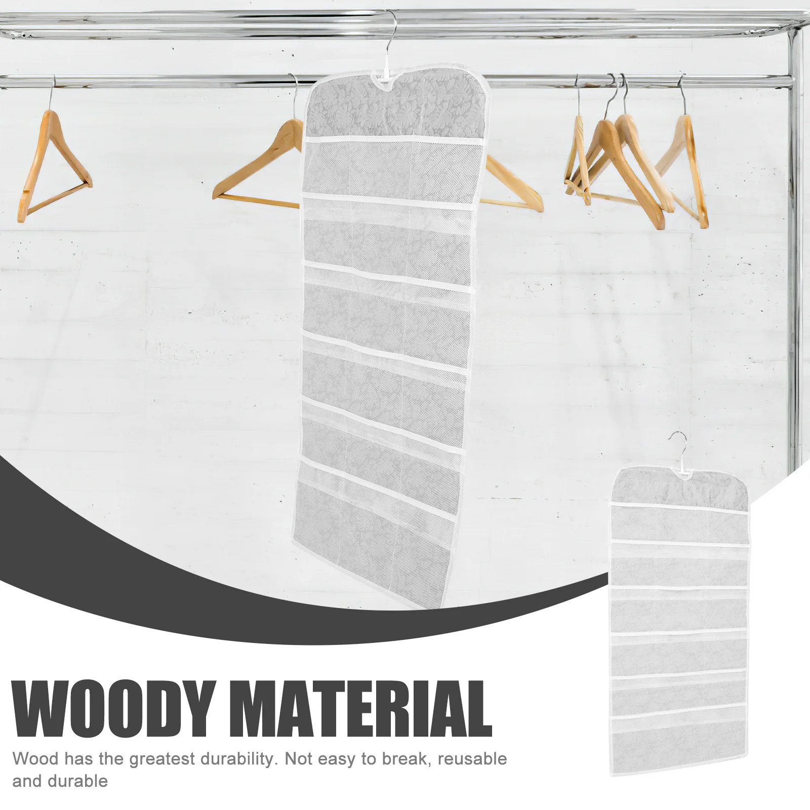 

Underwear Organizer For Closet Hanging Bra Sock Storage Bag With Multiple Pockets, Travel Wardrobe Hanging Organizer