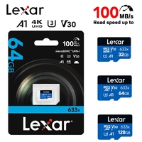 A1 V30 Original Microsd Memory Card for Phone Tablet DVR Lexar Micro SD Card 128GB 64GB 32GB Max 100Mb/s C10 Flash TF Card