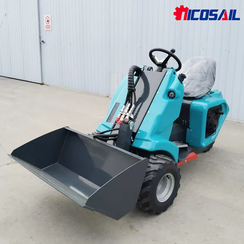 

High-quality Mini Three-wheel Skid Loader From China, Front Three-wheel Skid Loader