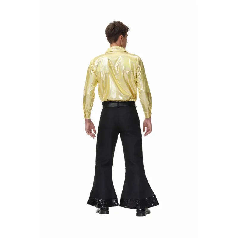 Couples 1960'S 70'S Disco Costumes Carnival Halloween Cosplay Adult Hippies Dance Outfits Party Dress Up For Man Wom MN3