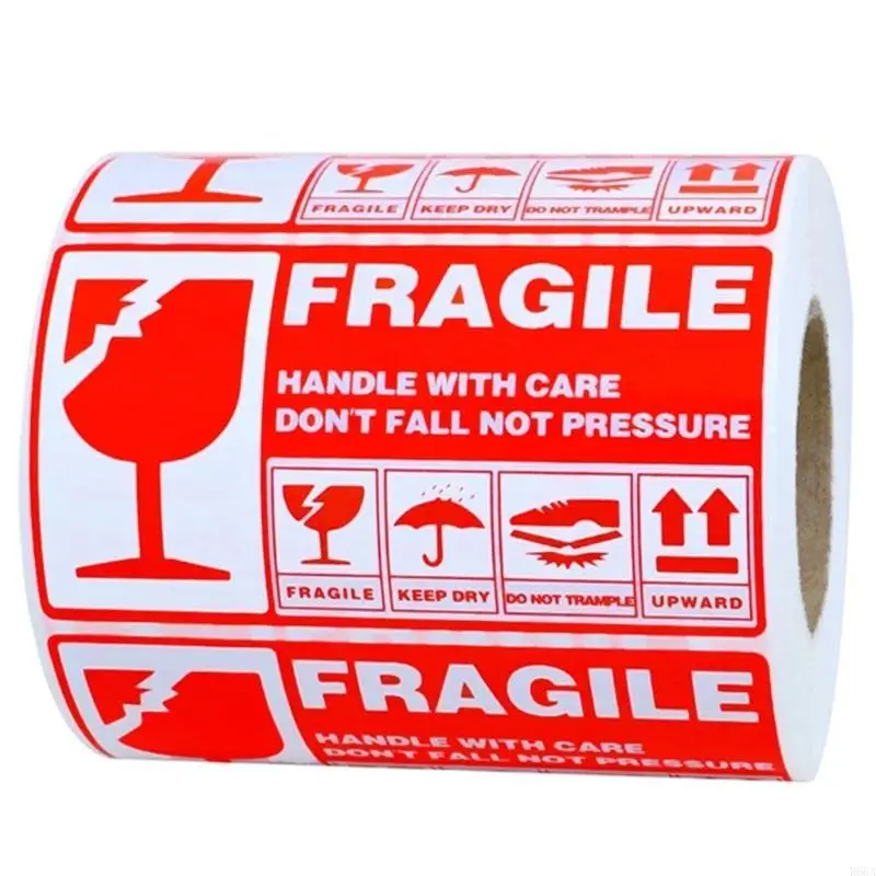 

R66A 300pcs Fragile Stickers Handle with Care Shipping for Express Warning Labels Sti