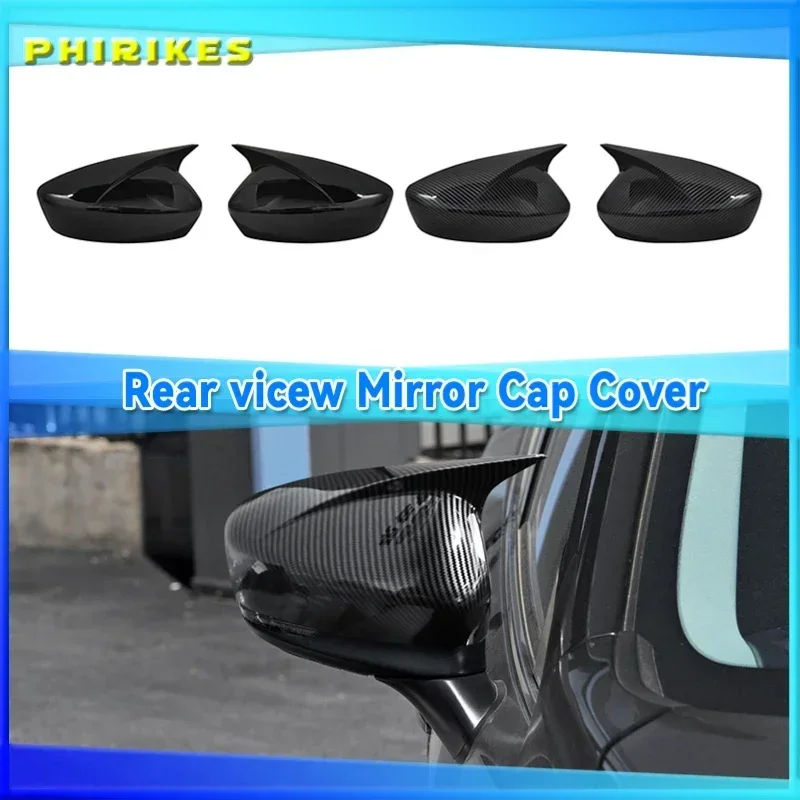 

Car Door Rearview Side Mirror Cover Trim For Mazda 6 Atenza 2017-2021 ABS Plastic