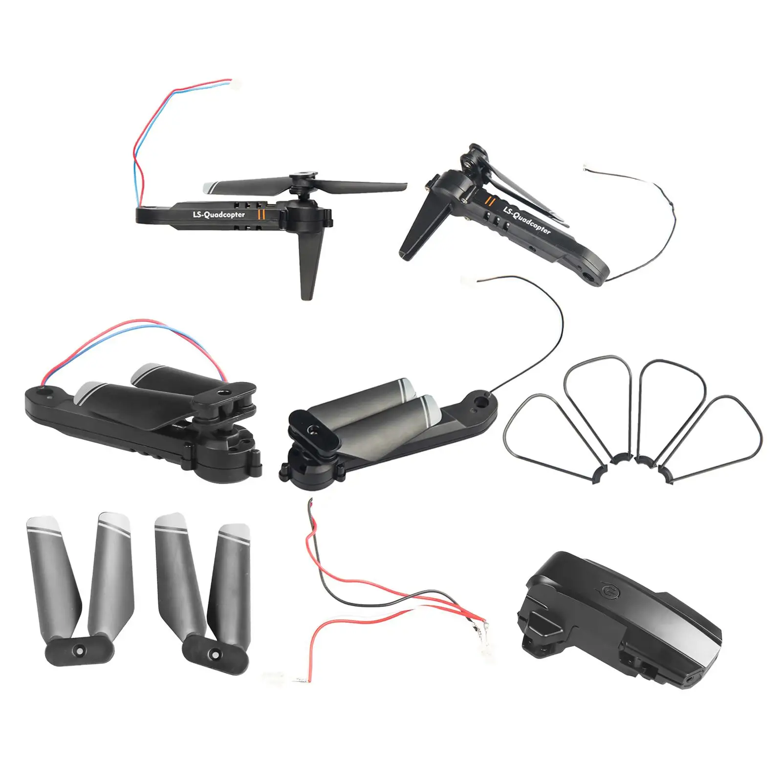 Remote Control Drone Shaft Arm RC Quadcopter Body Arm with Propeller for LS-XT6 Mini Drone Repair Accessories