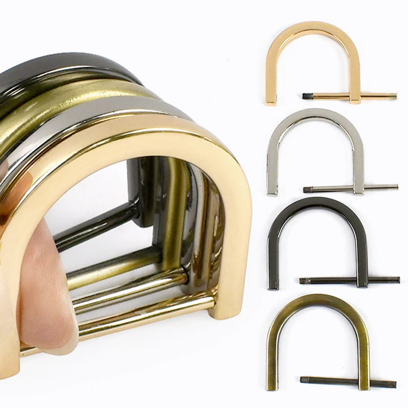 

30Pcs 10-38mm Metal D Ring Buckle Detachable Screw Rings Bag Strap Connect Hanger Hook DIY Keyring Connector Clasp Accessories