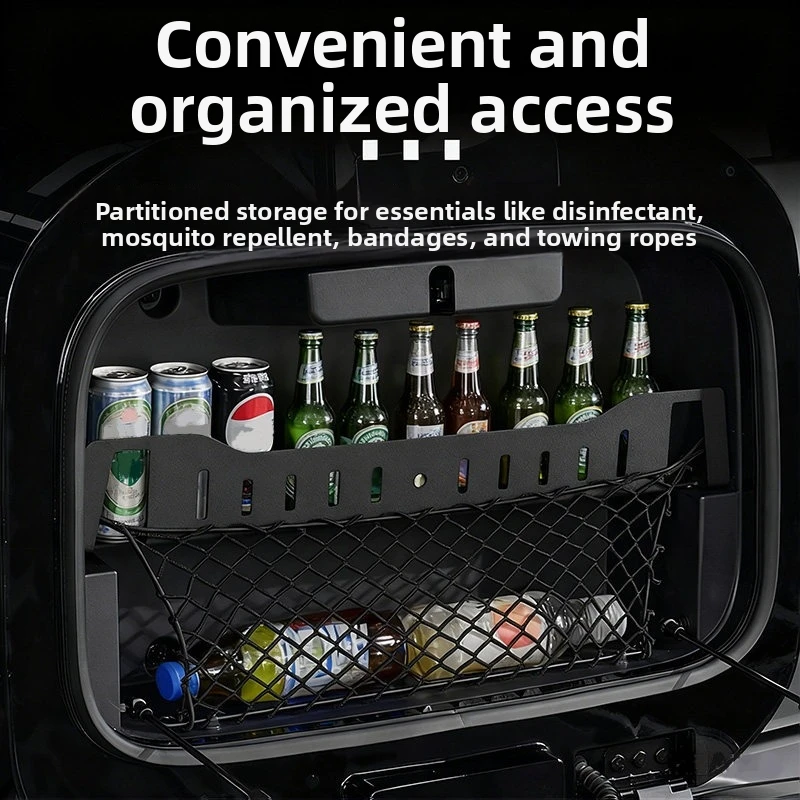 

Aluminum alloy For BYD Formula Leopard Titanium 7 Car Tailgate Small Book Bag Storage Rack Trunk Storage Box Storage Expansion