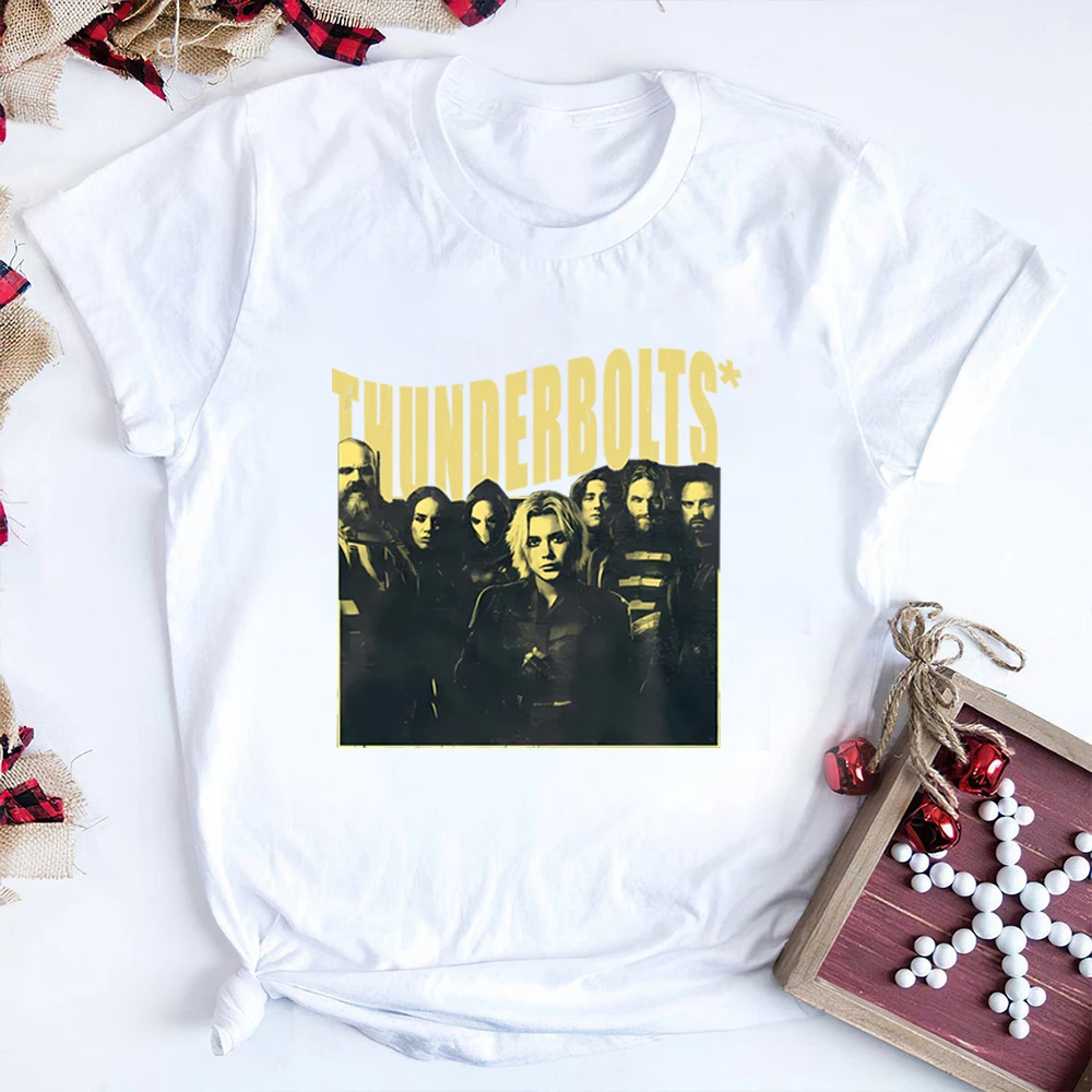 T-shirt vintage Thunder-bolts Camicia Bucky Barnes Camicie da soldato invernale T-shirt da film vintage unisex maniche corte Top Regalo per i fan