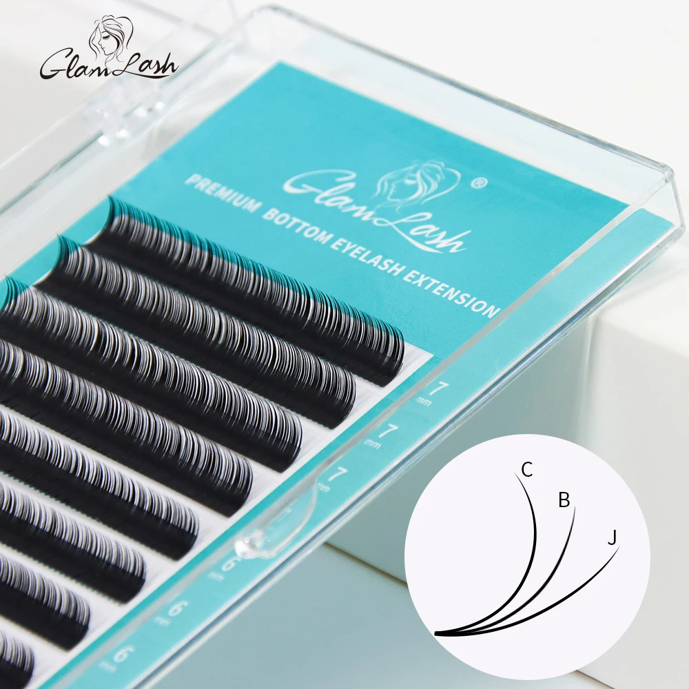 GLAMLASH Lower Eyelashes Extension Supplies Individual Soft Natural Under Bottom Lash Makeup Tool