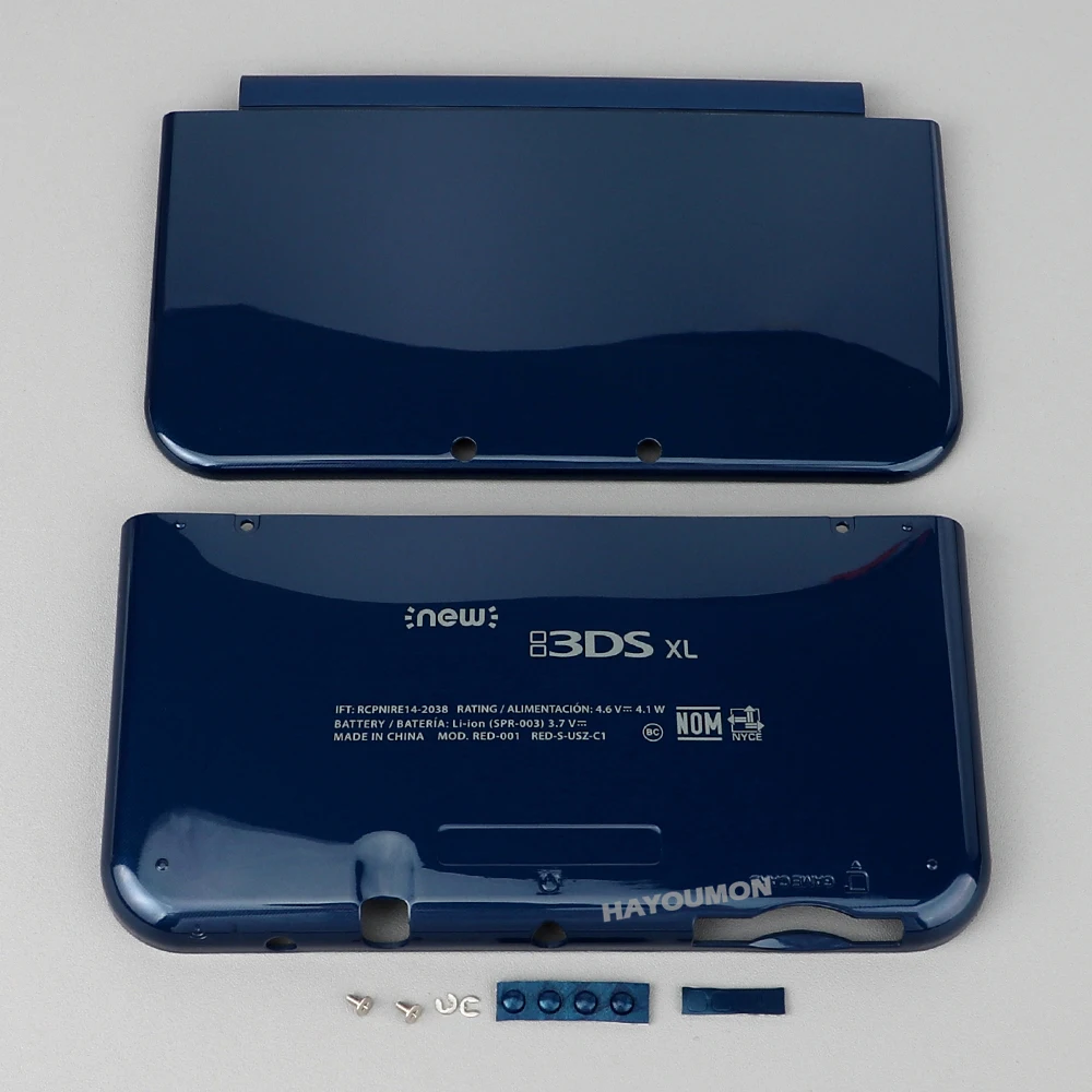 Blaue Farbe für NEW 3DS XL Ober- und Untergehäuse A&E Ersatz-Frontplatte für NEW 3DS XL Gaming-Konsole Zubehör – Detail 8