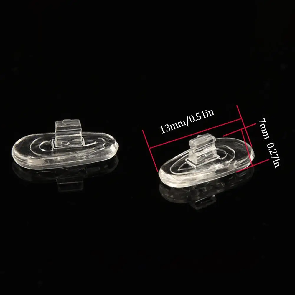 Snap On Kacamata Bantalan Hidung Aksesori Kacamata Bantalan Hidung Silikon Ukuran 13mm Sekrup Dorong Dalam Opitonal