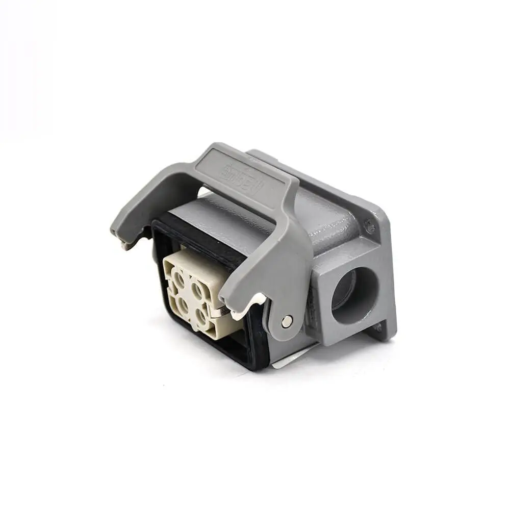 H6B HD Connector Surface Mounting 4Pin Silver Plating Male Butt-Joint Female PG16