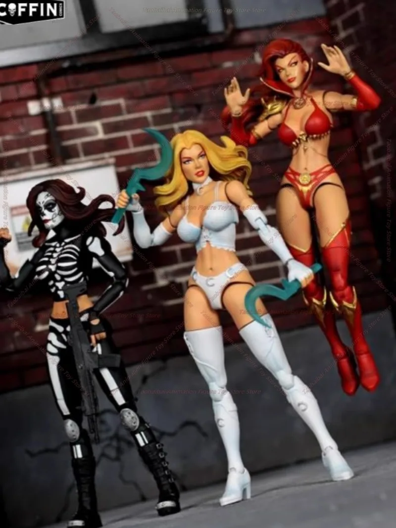 Goddess of Death, Lady Chaos, Mrs. Satan 1/12 Scale Poseable Action Figure, Original Model Toy, Collectible Gift, in Stock