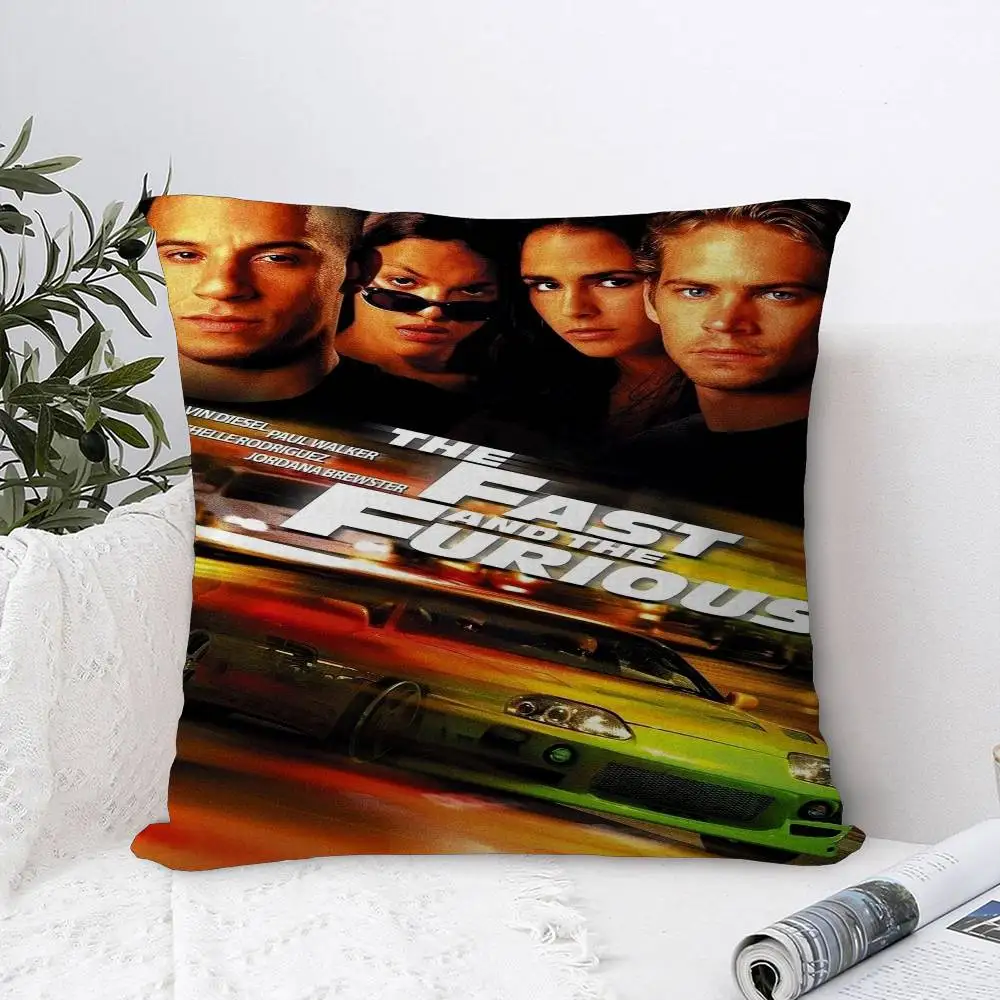 

MovieF-Fast And F-Furious Personalized Pillow Cover Kids Bedroom Wild Party Decor Pillowcase kid Birthday shower Gift