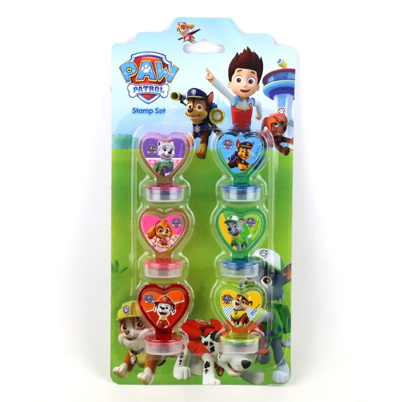 Paw Patrol Cartoon Anime Timbre, Chase Skye Reward Stamp, Maternelle, Livre d'images, Drelupraise Staacquering Toys, Cadeaux pour enfants, 6Pcs