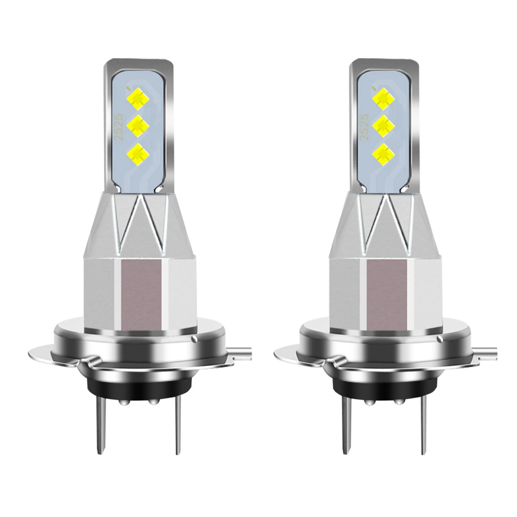 2Pcs H7 LED Bulbs Motorcycle Headlight 20000LM 6000K White Light 80W 6SMD Bulbs Car Fog Lamp Turn Signals