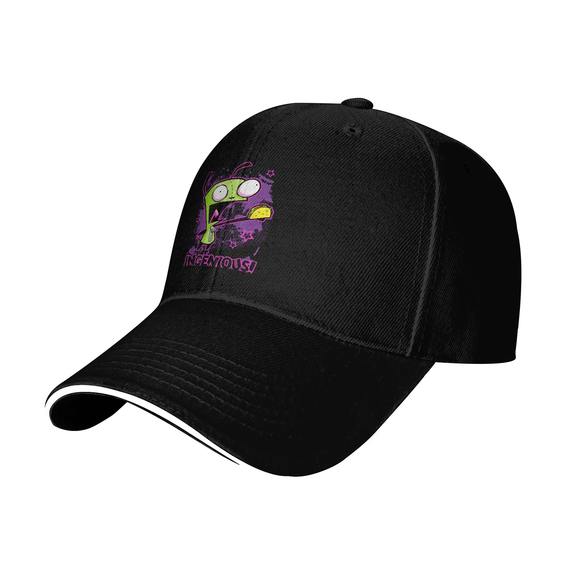 Invader Zim Taco Gir Y2K Cartoon Baseball Caps Hip Hop  Sandwich Caps Men Women Breathable Dad Hat Outdoor